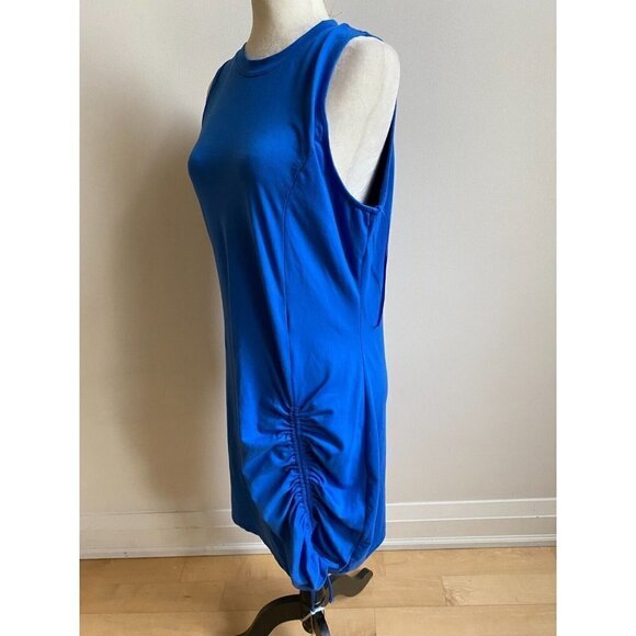 Socialite Women tank blue side ruched Dress BNWOT sz Xlarge side ruched - Picture 3 of 8